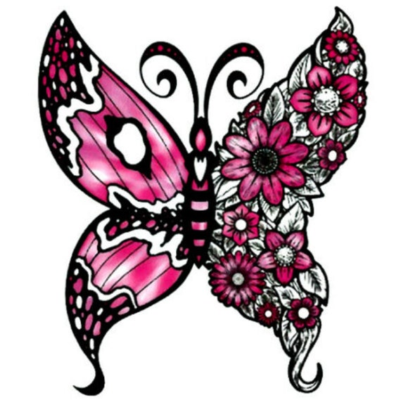 4sheets Butterfly Print Tattoo Sticker  SHEIN IN