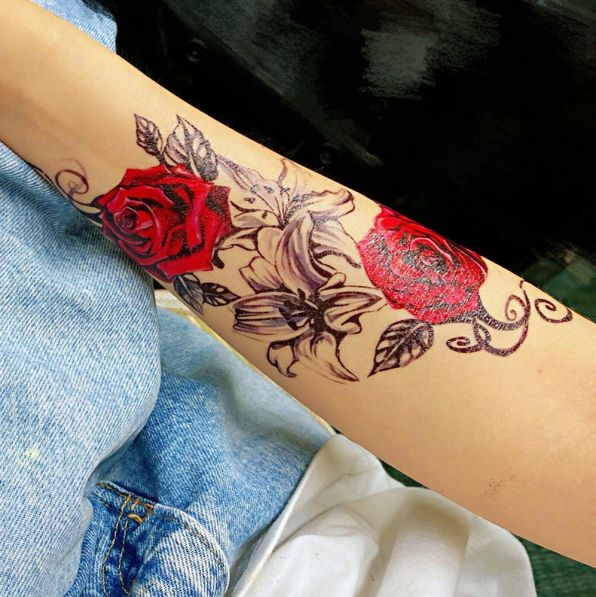 Temporary Tattoos Arm Tattoo Sticker Half Sleeve Fake - Etsy Temporary Tattoos Arm Tattoo Sticker Half Sleeve Fake - Etsy