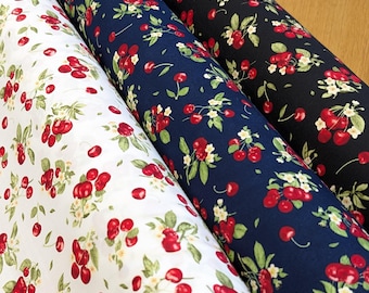 Mini Kersen Fruit Fun Kids Kinderen 100% katoen - 114 cm breed - Kleding, knutselen en quilten