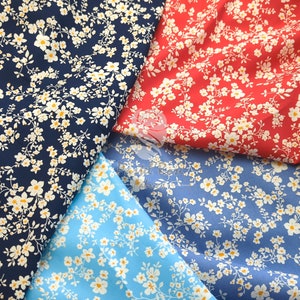 Spring Floral Springfield 100% Cotton Poplin Fabric Rose & Hubble - quilting, craft, clothing