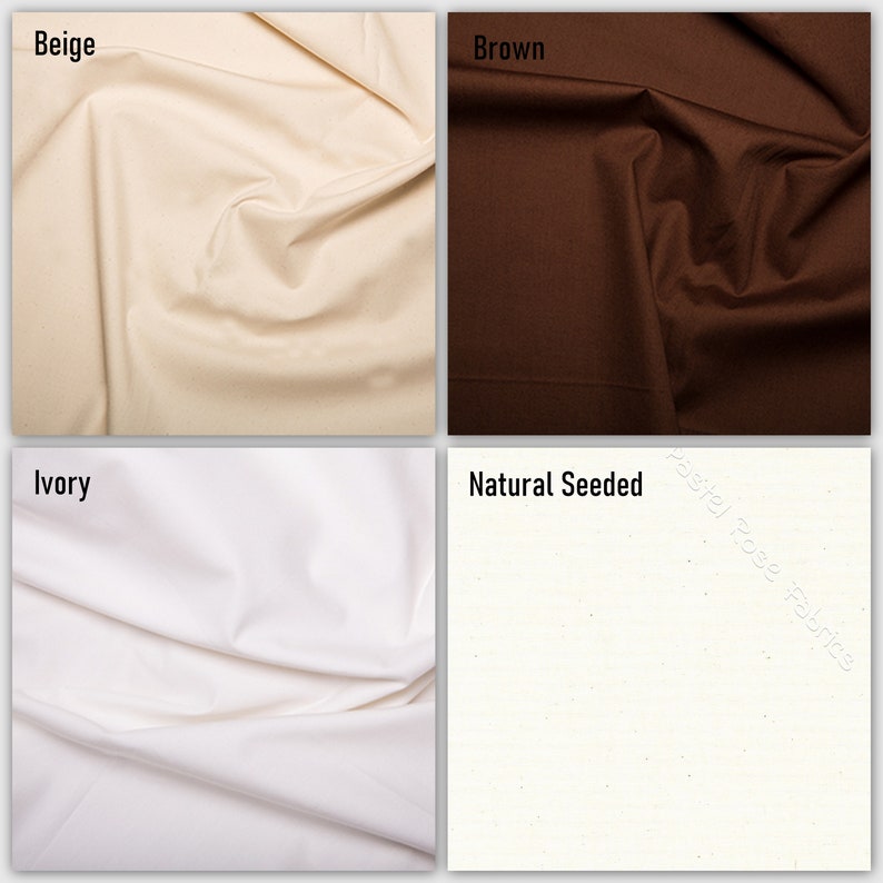 Plain 100% Cotton Poplin Fabric Superior vibrant colours, Rose and Hubble - clothing, craft, quilting image 4