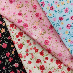 Bellissimo tessuto in 100% cotone con stampa floreale Posy al metro, Fat Quarter - per abbigliamento, artigianato, quilting, sartoria