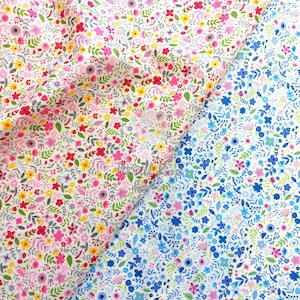 Buttercup Ditsy Floral 100% cotton poplin fabric - Rose & Hubble 112cm wide Metre Fat Quarter