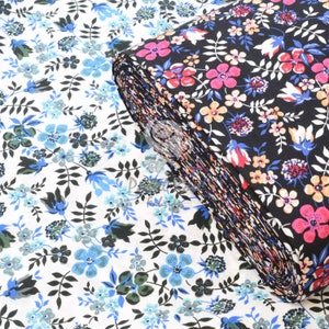 Dressmaking fabric | Summer Dress Floral Alyssa 100% cotton Lightweight fabric Exta wide 140cm Metre Fat Quarter