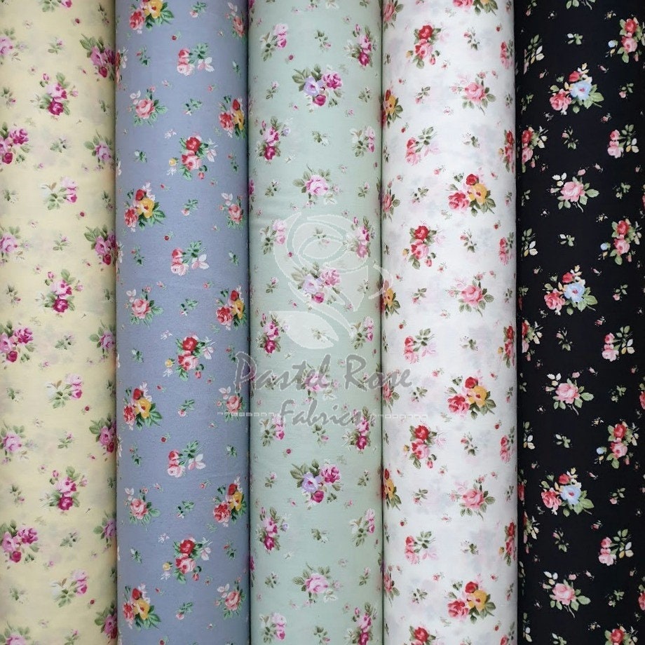 Gray Floral Fabric -  UK