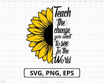 Free Free Sunflower Teacher Svg SVG PNG EPS DXF File