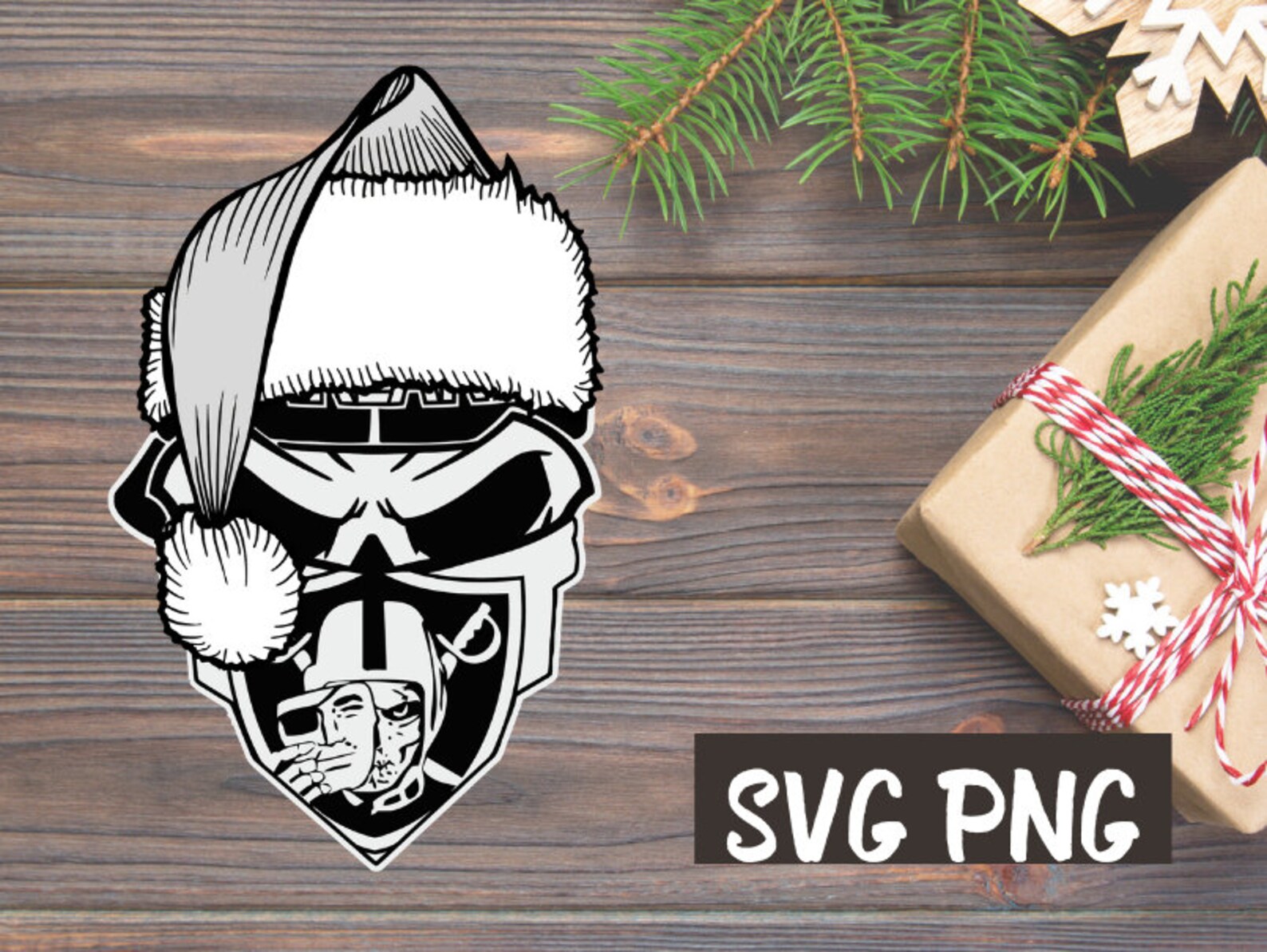 Christmas Oakland Raiders svg Santa Oakland Raiders svg | Etsy