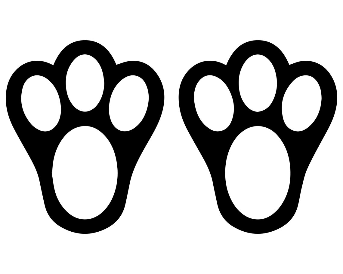 Rabbits foot. Лапки кролика шаблон. Ноги svg. Feet Stencil. Rabbit foot PNG.