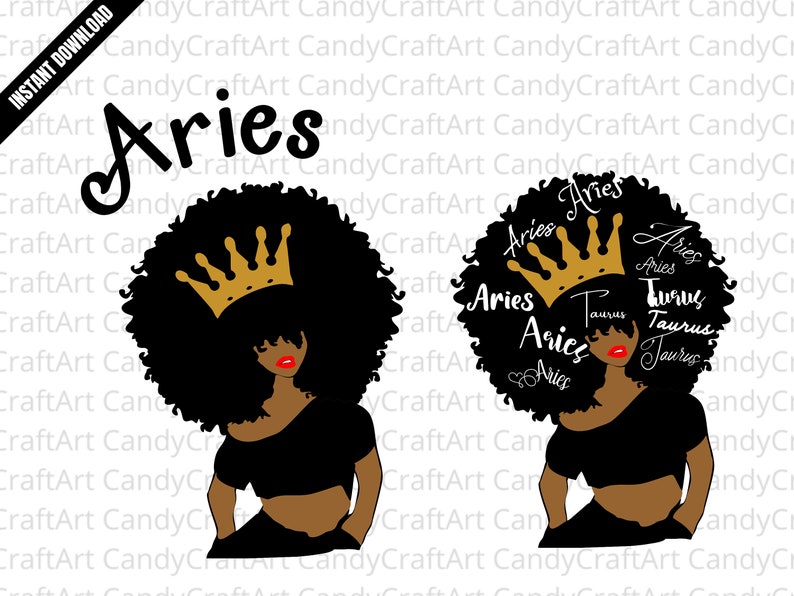 Download Aries svg 2 designs birthday svg for black women Aries ...