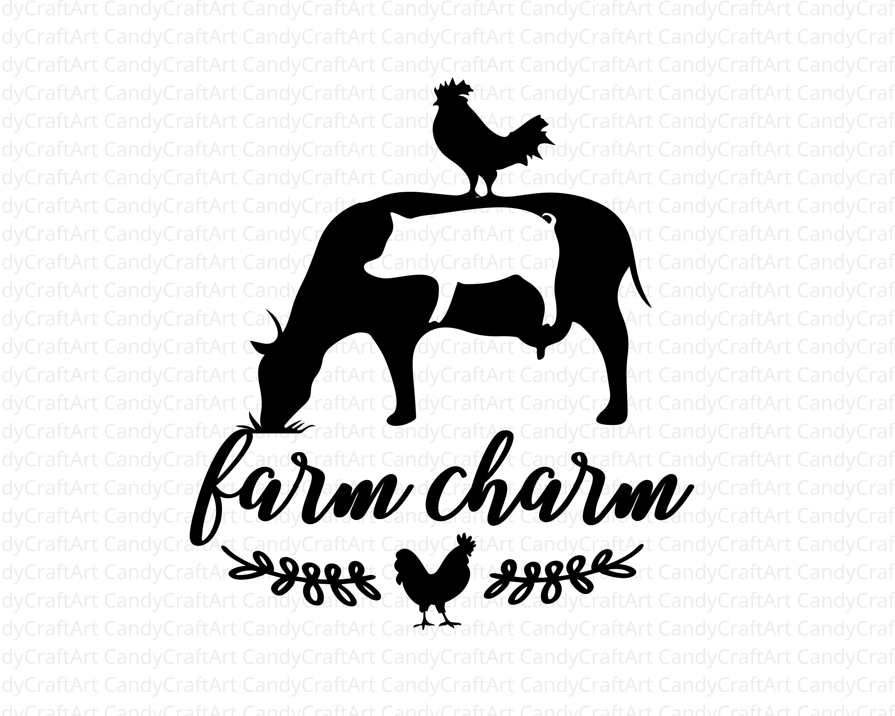 Farm bundle SVG Animal Silhouette Animal SVG Farm Animal | Etsy