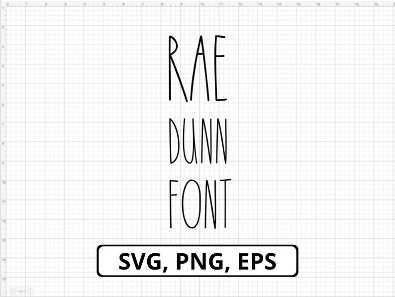 RAE DUNN FONT eps png svg. Font png svg eps. Font style | Etsy