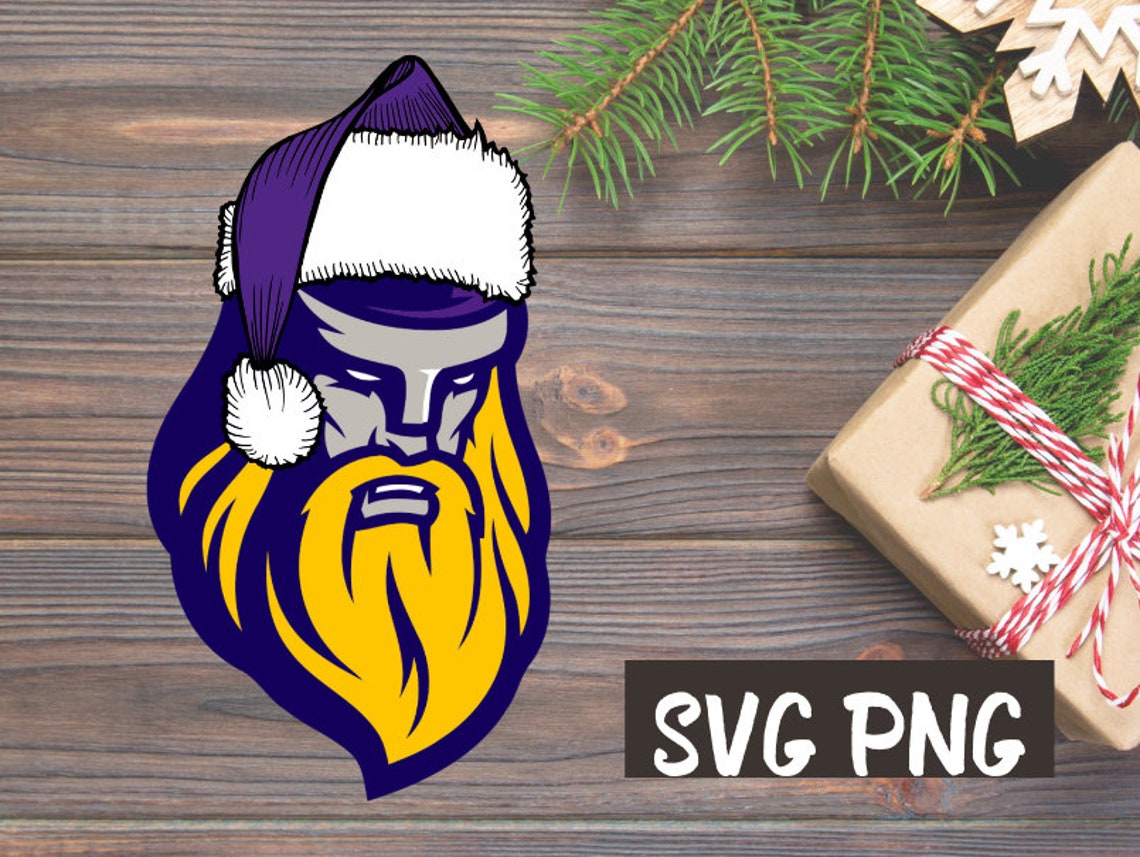 Santa Minnesota Vikings svg Christmas Minnesota Vikings | Etsy