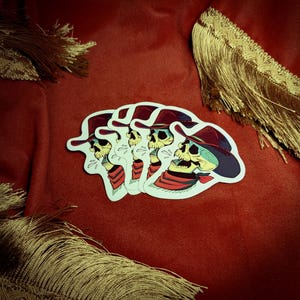 Sticker cowboy vampirique