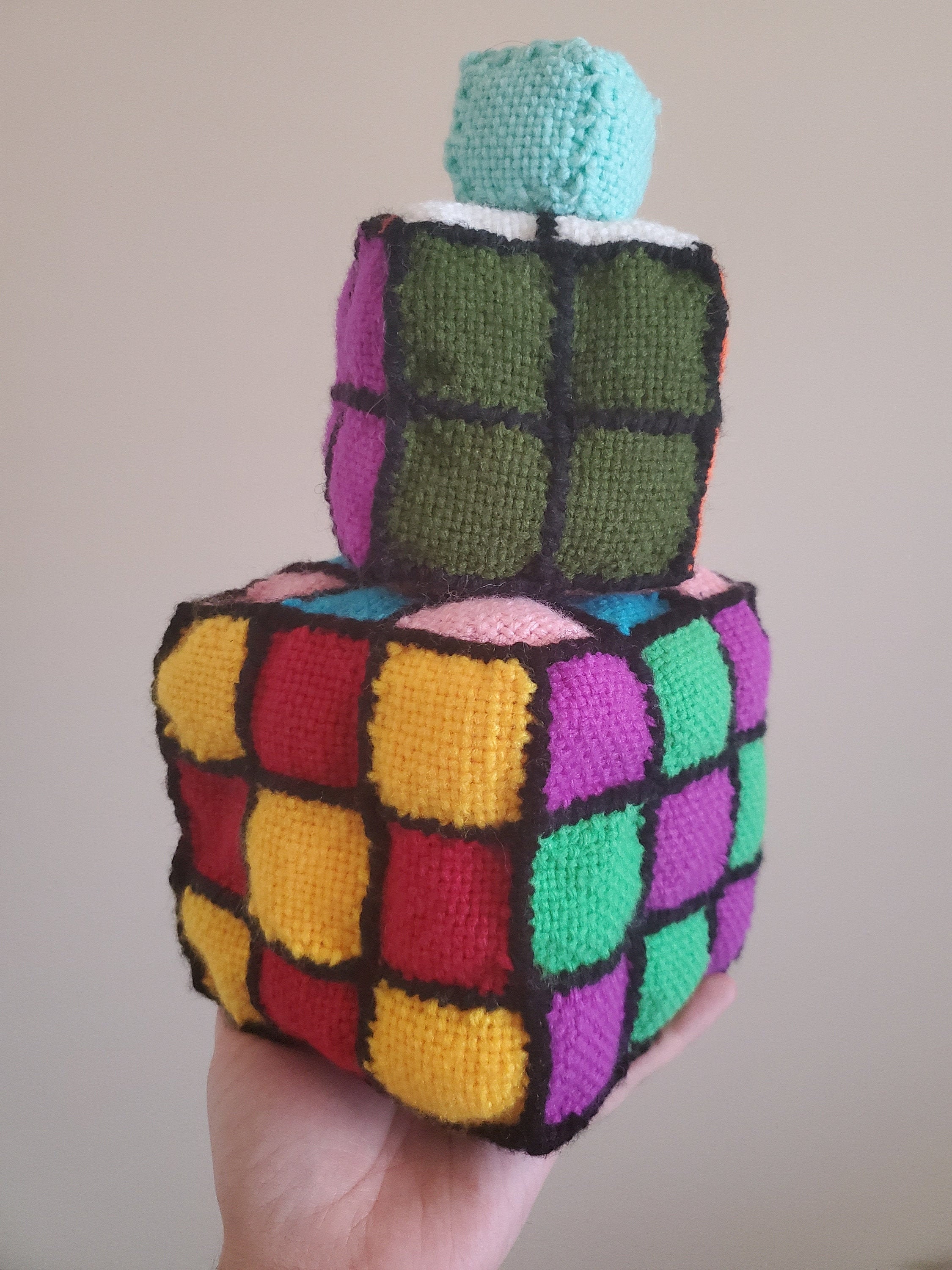 Coussin au crochet vintage - Décoration