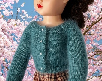 18 -20 inch Miss Revlon or Cissy Doll Handknit Mohair Sweater