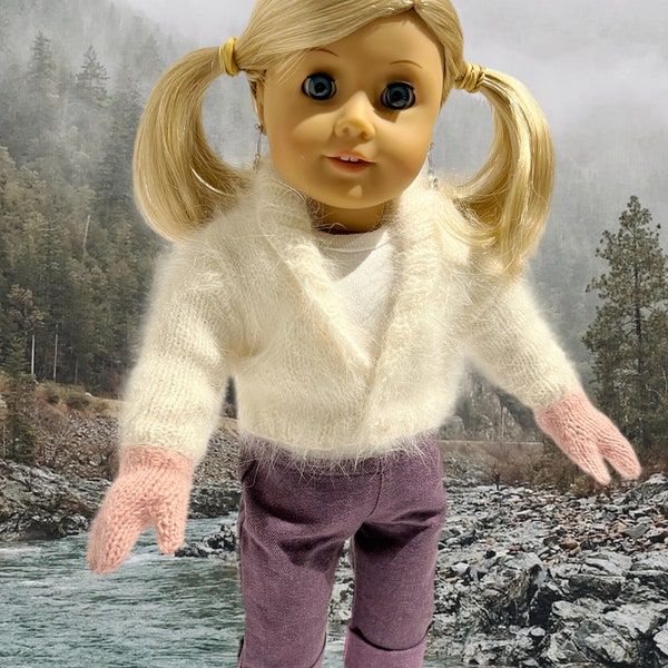 American girl doll Handknit winter mittens/ gloves