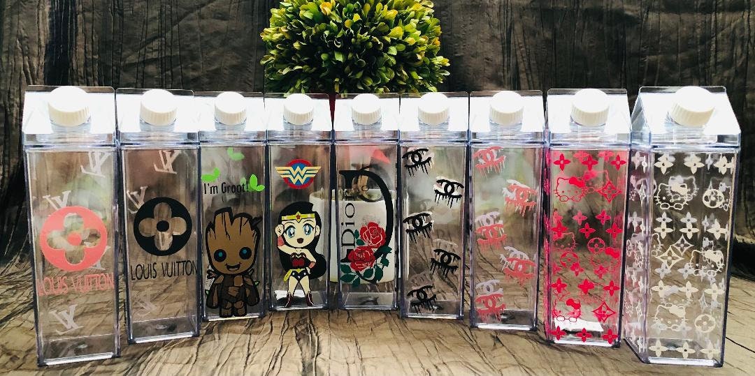 Milk carton bottle water 500ml17oz All Designs are | Etsy