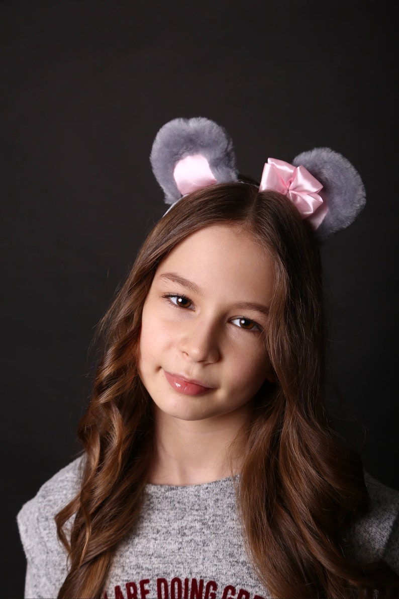 Gray Mouse Ears and Tail for Girls - Etsy