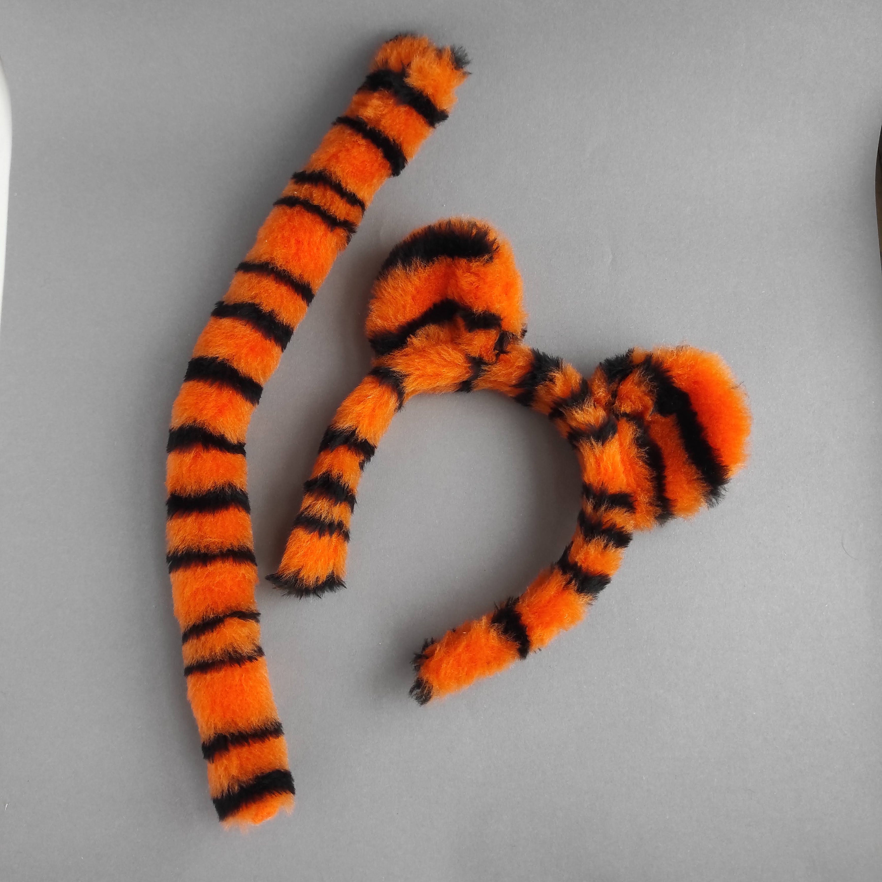 Tiger Ear Headband and Tail Toddler Halloween Costume Tiger - Etsy
