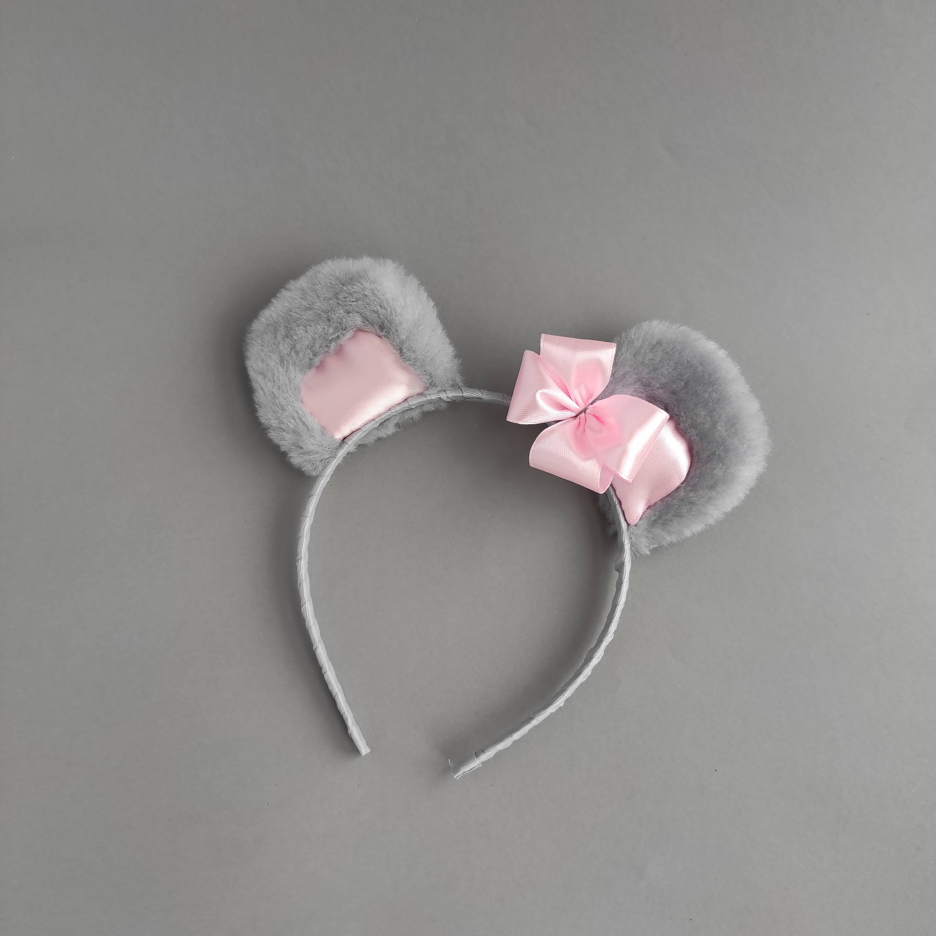 Gray Mouse Ears and Tail for Girls - Etsy