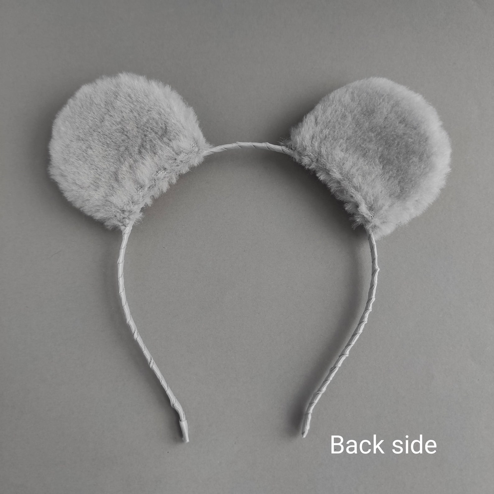 Gray Mouse Ears Headband for Girls - Etsy