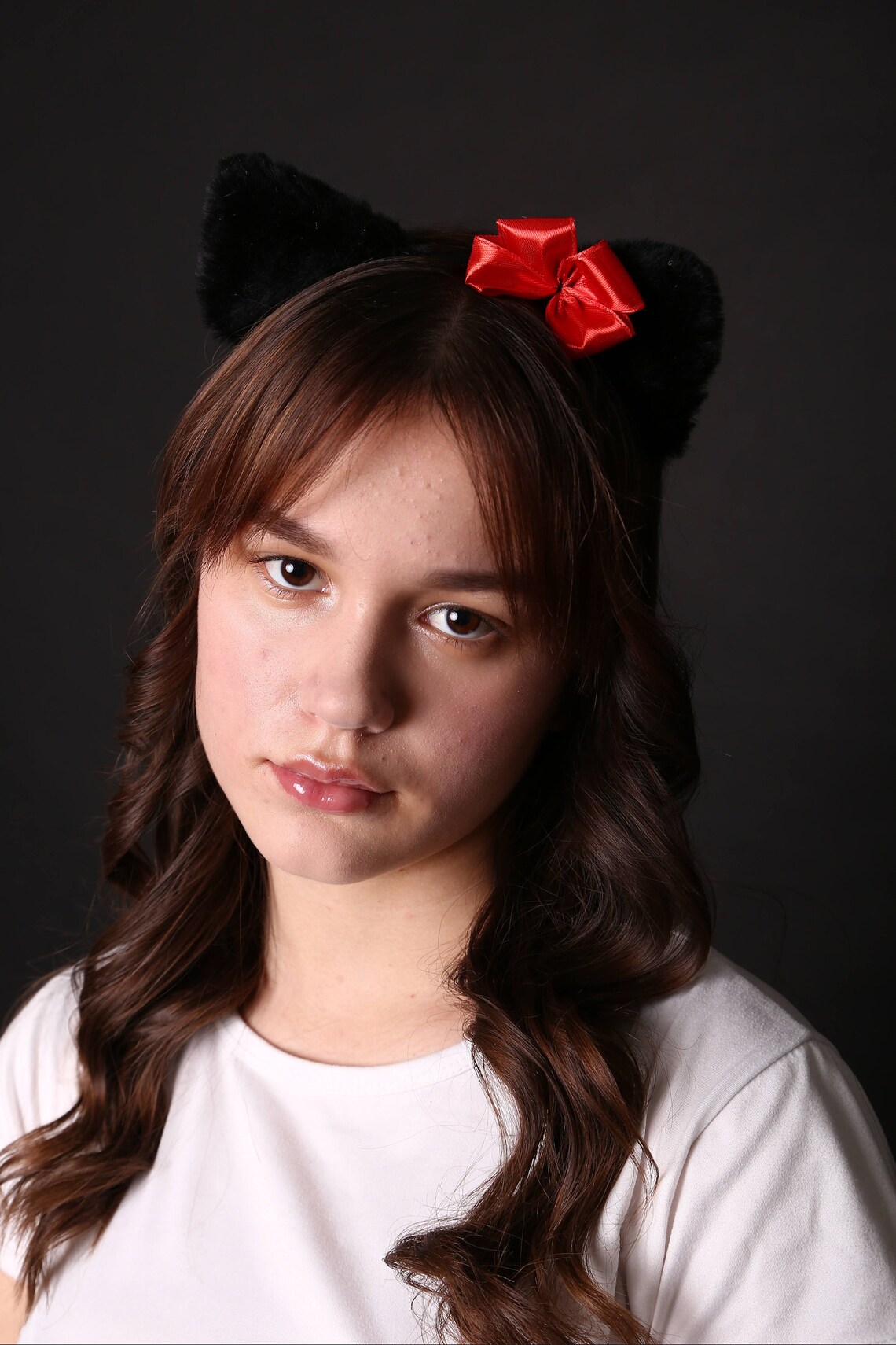 Black Cat Ears and Tail for Adult Etsy