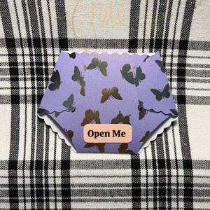 Tarjeta de pañales personalizada - con mensaje: Regalo - Pañales