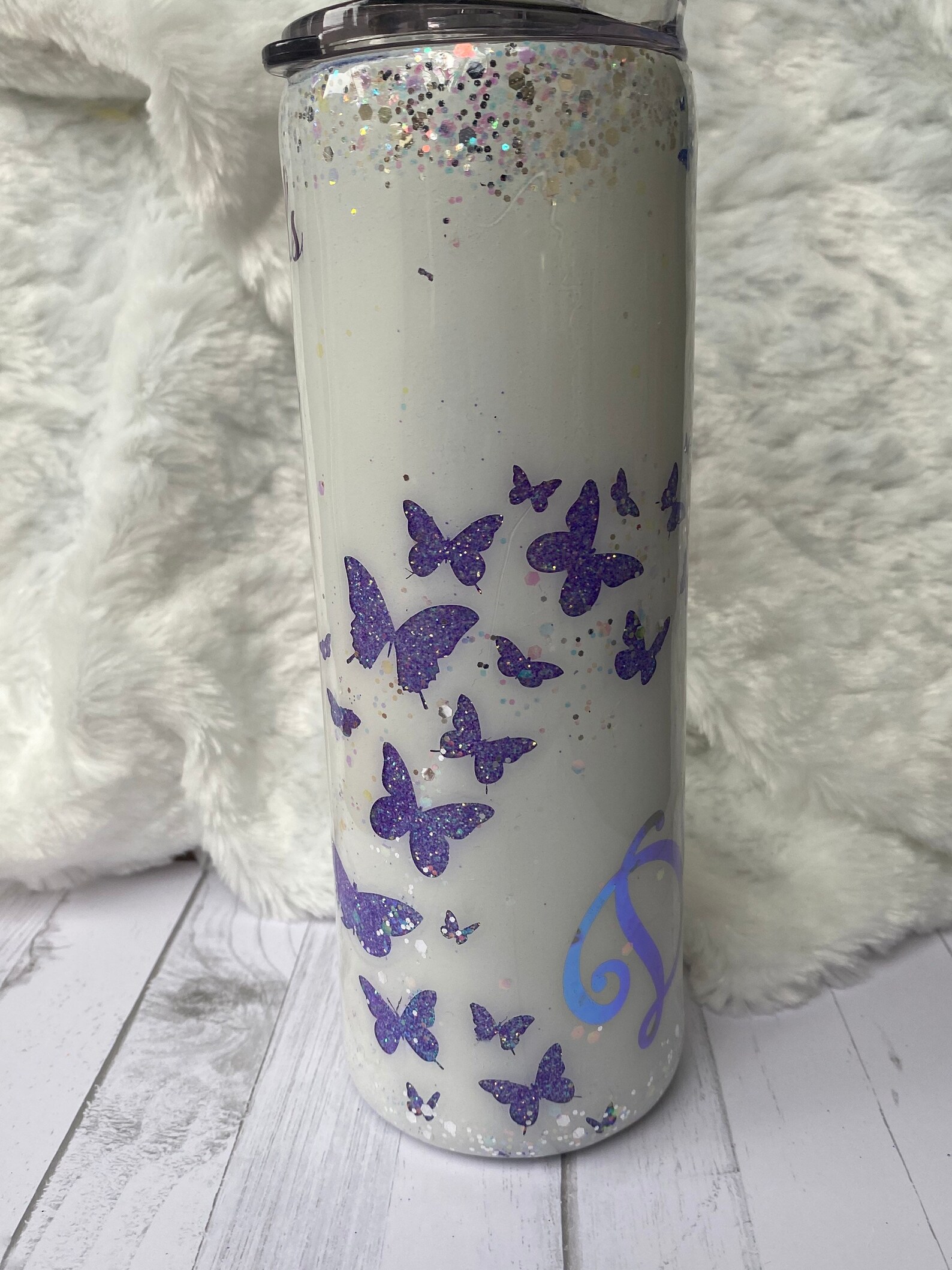 Peekaboo Glitter Tumbler Etsy