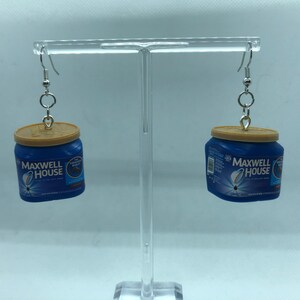 Mini Brands Maxwell House Coffee Grounds Earrings
