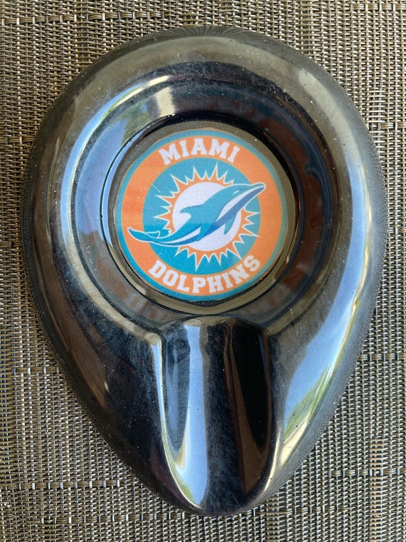 Epoxy Resin Miami Dolphins Ashtray Set of 2 Etsy