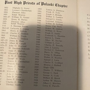 75th Anniversary Chapter of the Pulaski 1852-1927 book. | Etsy