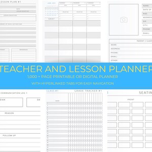 Teacher and Lesson Digital Planner Plus