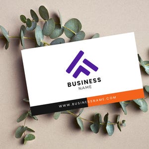 Minimalistische Karte - Bearbeitbare Visitenkartenvorlage, digitaler Download mit einem anpassbaren und druckbaren Design, perfekt für Profis