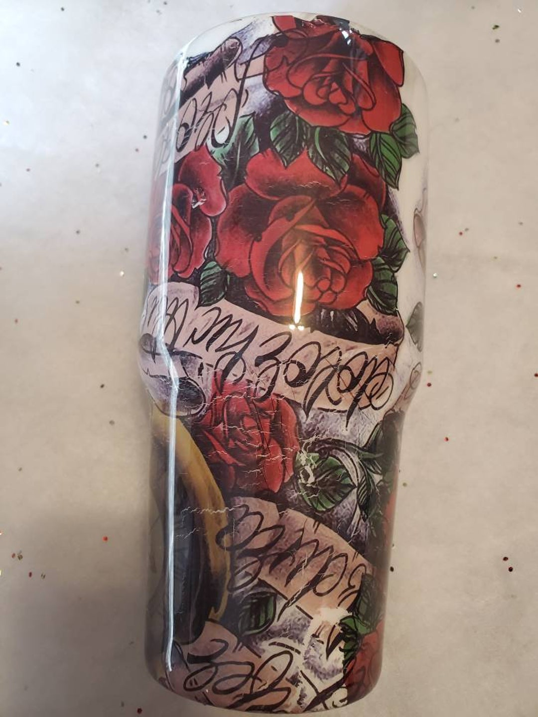 Rose Tumbler Rose Tattoo Cup Stainless Steel Mug Rustic - Etsy Rose Tumbler Rose Tattoo Cup Stainless Steel Mug Rustic - Etsy