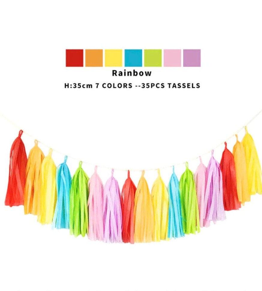 RAINBOW STRIPES 10 Sheets Tissue Paper Gift Present Wrapping Craft