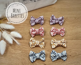 Lot de 2 mini barrettes noeuds