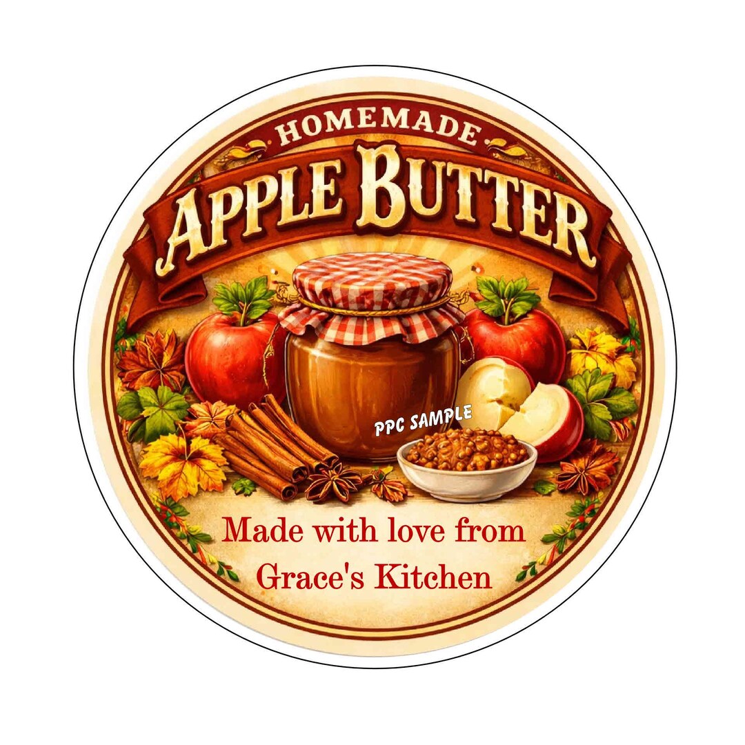 Personalized APPLE BUTTER CANNING Labels for Mason Jars Ball Jars - Etsy