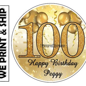dufibo 100pcs happy birthday stickers birthday party stickers