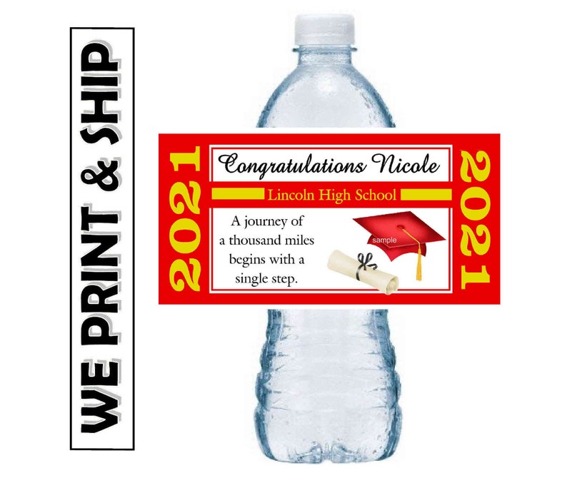 RED AND GOLD GRADUATION PARTY FAVORS TAGS LABELS STICKERS FOR YOUR FAVORS RED AND GOLD GRADUATION PARTY FAVORS TAGS LABELS STICKERS FOR YOUR FAVORS