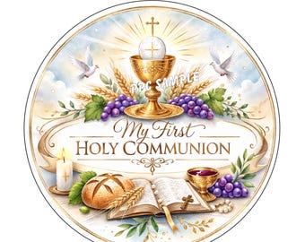 FIRST HOLY COMMUNION party favors Labels tags for your party favors