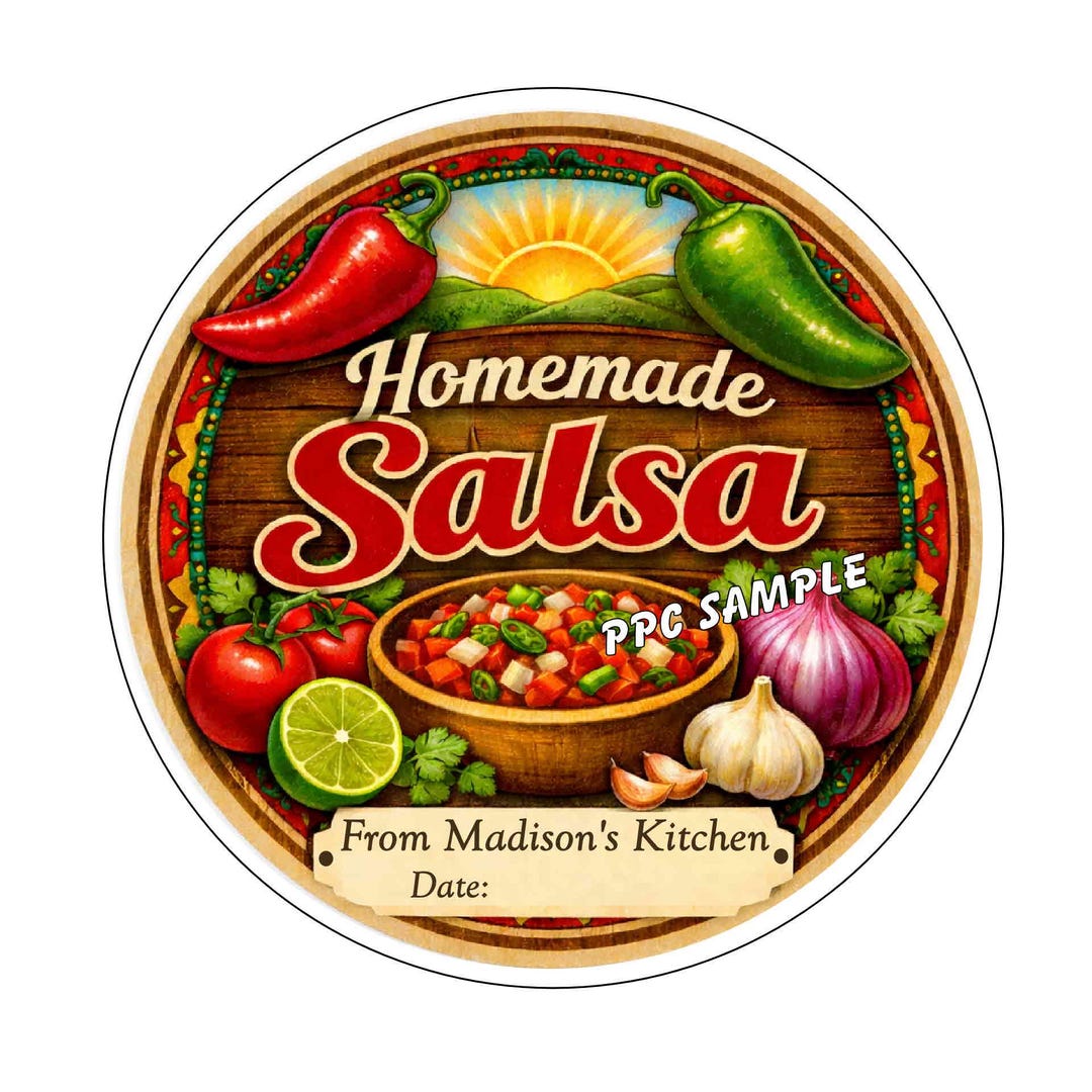 Personalized SALSA CANNING Labels for Mason Jars Ball Jars - Etsy