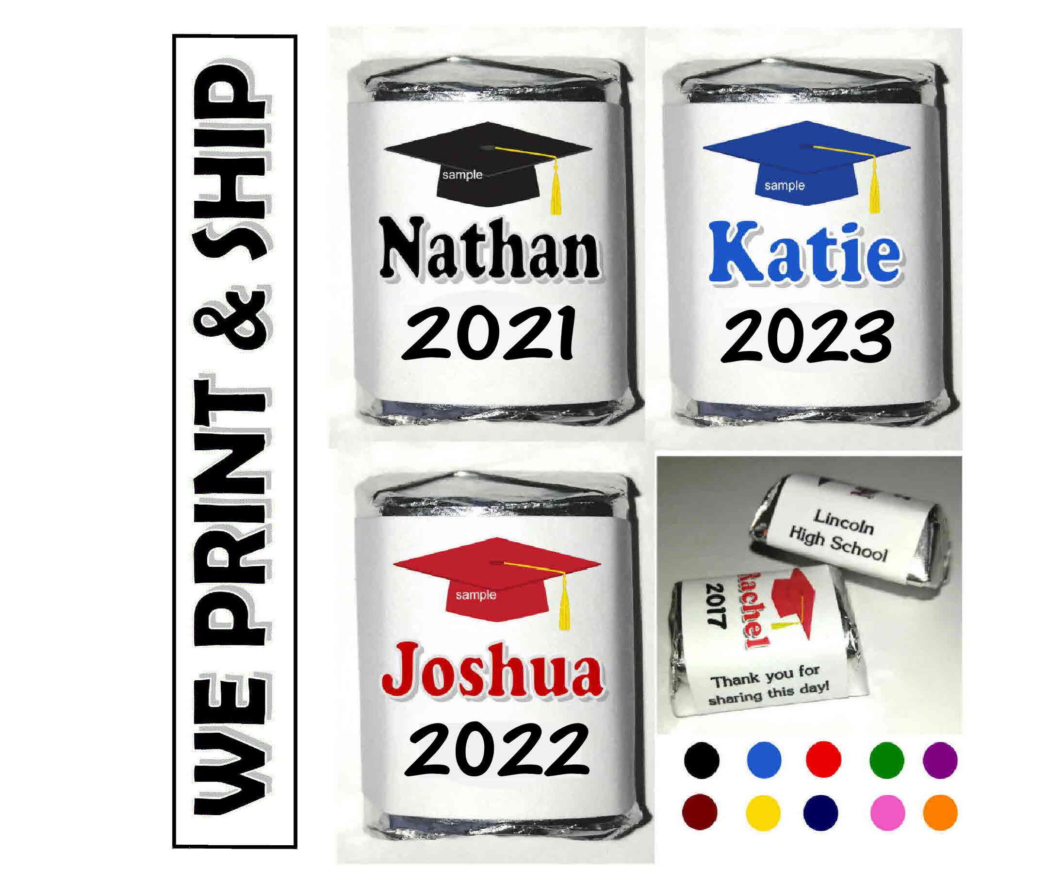 60 Graduation Party Favors Hersheys Nuggets Wrappers Labels | Etsy