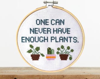 Je kunt nooit genoeg planten hebben.
