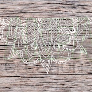 Half mandala car decal/sticker!