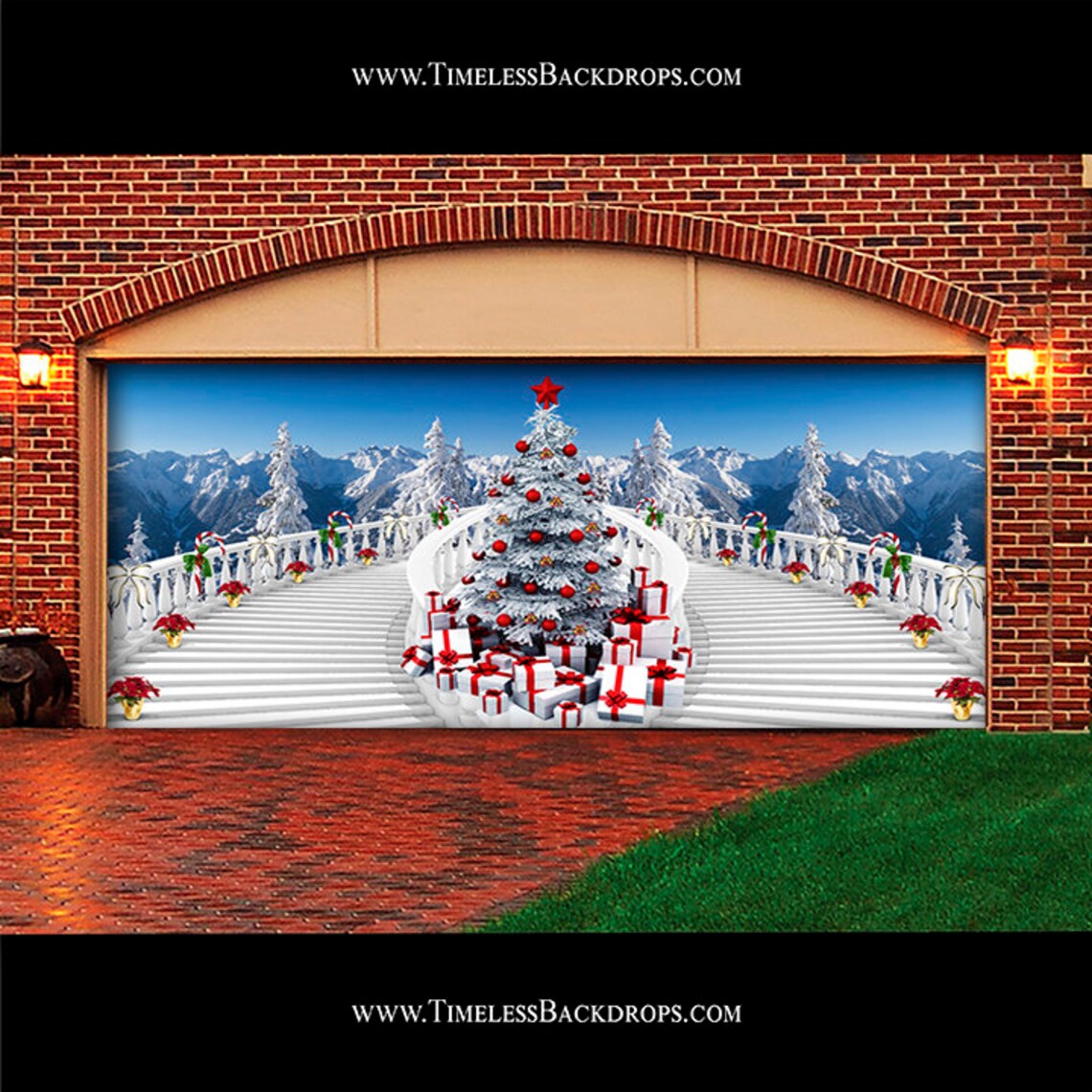 Christmas Garage Door Covers 14 Holiday Decorations for 1 or Etsy