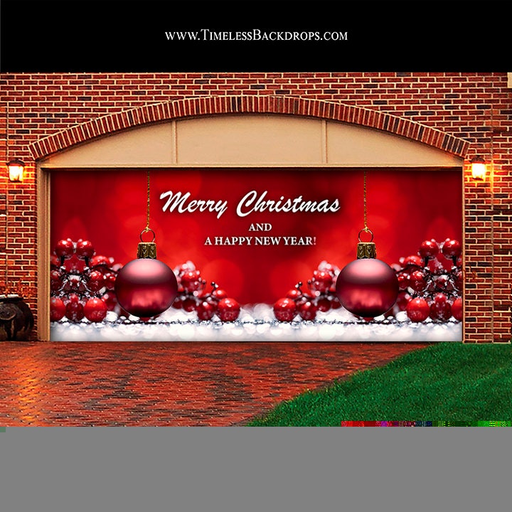 Christmas Garage Door Covers 59 Holiday Decorations for 1 or | Etsy