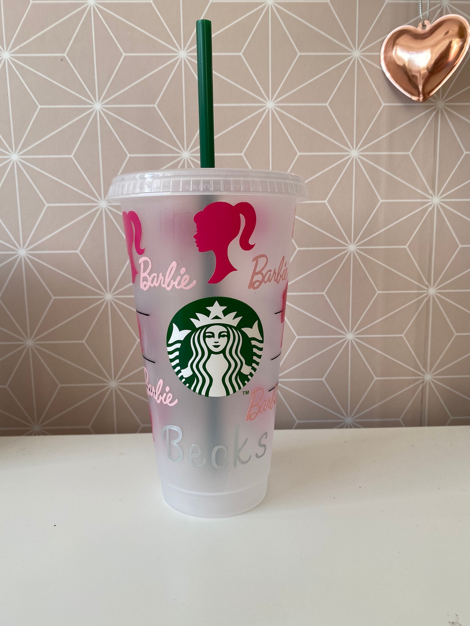BARBIE Starbucks Reusable Cold Cup Etsy
