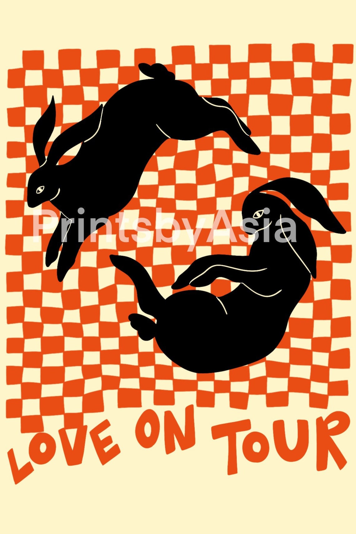 Harry Styles Love on Tour Rabbits One Direction Merch Poster Print Wall ...