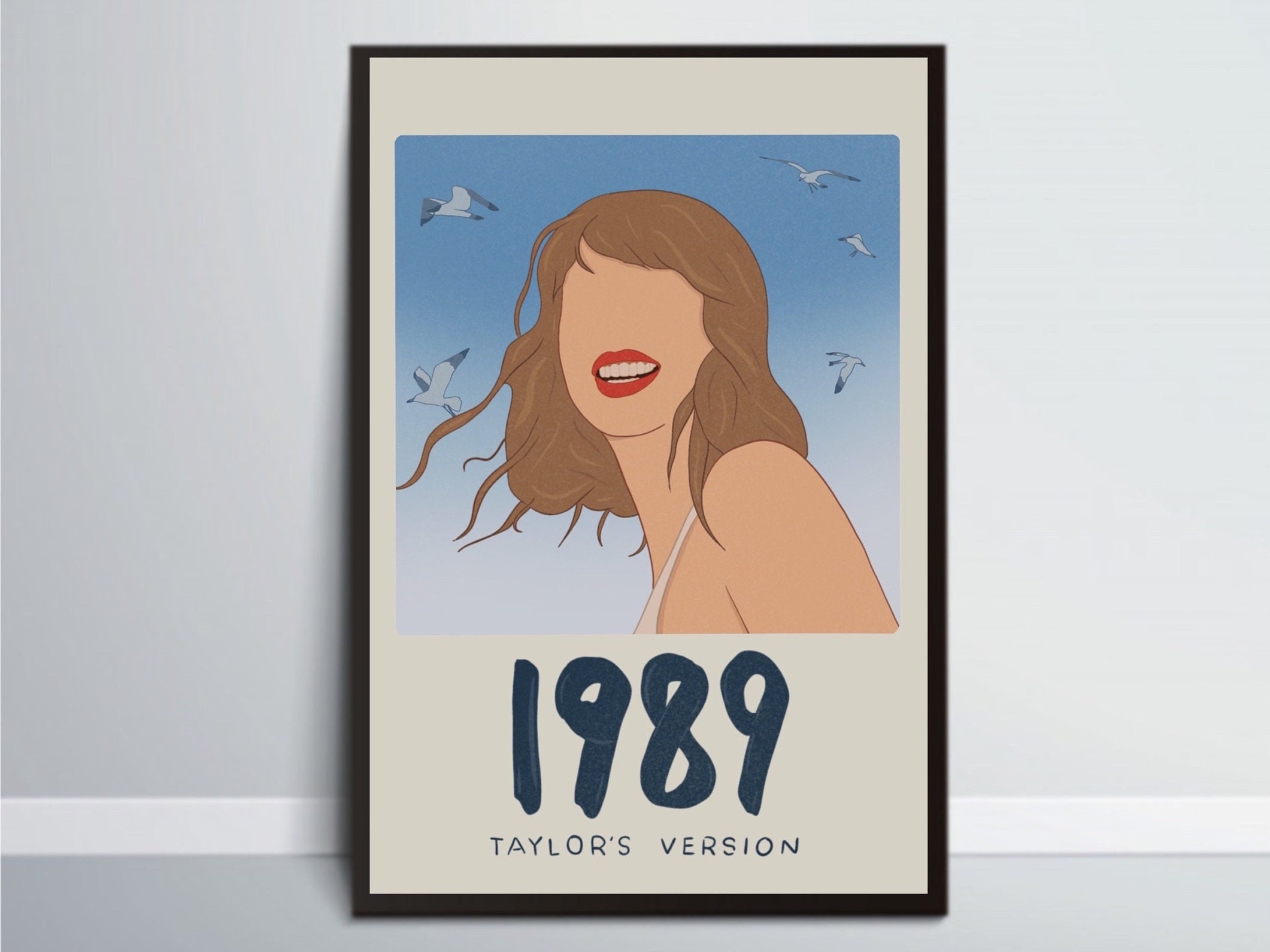 Taylor Swift Poster Singer Print Wall Art Original Drawing Folklore Red  1989 Lover Reputation Taylors Version All Too Well A4 A5 A3 Fearles 