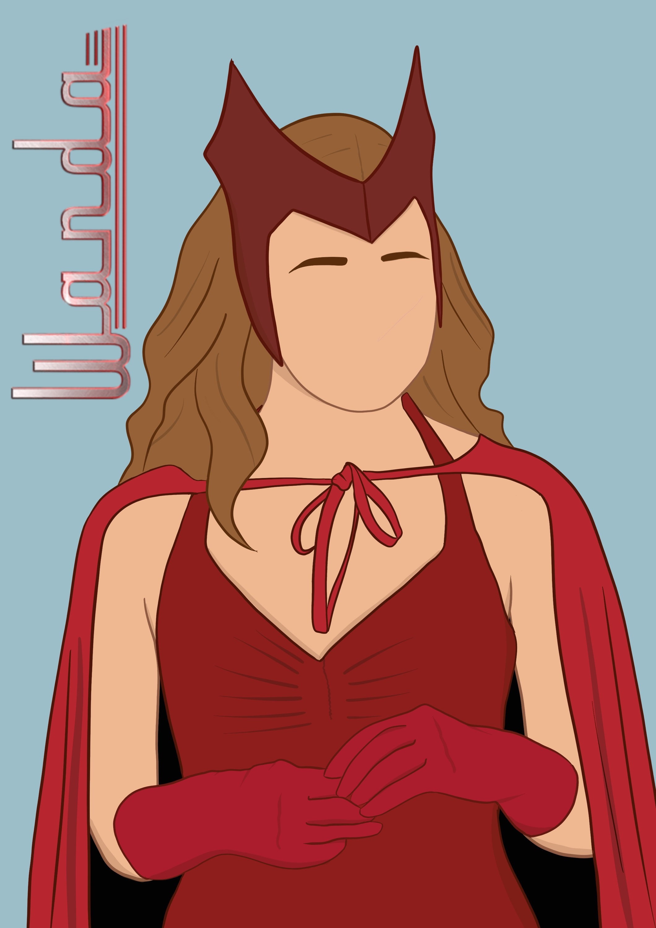 Wanda print poster avengers marvel mcu wandavision vision Etsy